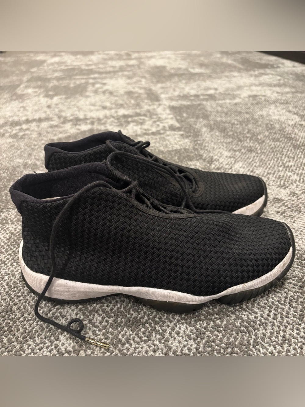 Jordan Future Black White Sneakers Mens U.S. 8